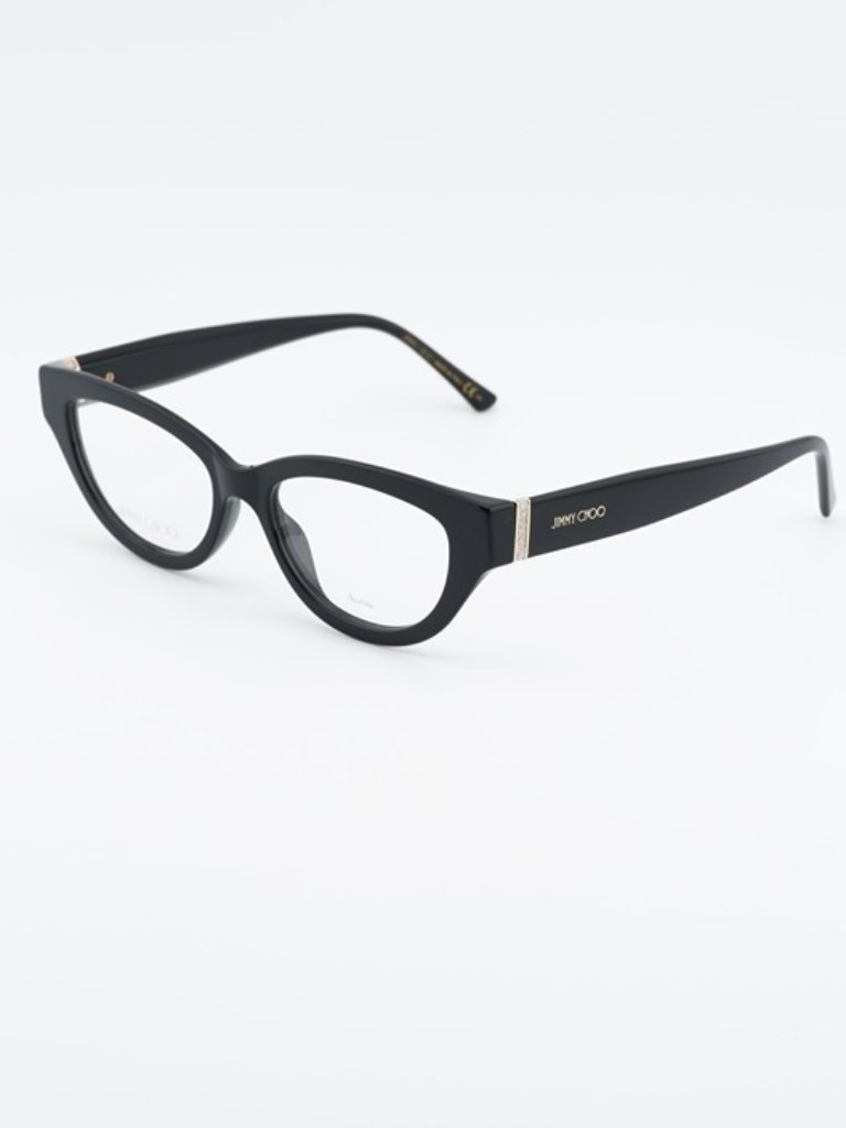 Jimmy Choo Jc350 0807 00 Eyeglasses Black 51mm Cat Eye Frame